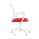 TopChairs ST-BASIC-W красная ткань крестовина белый пластик TopChairs ST-BASIC-W красная ткань крестовина белый пластик