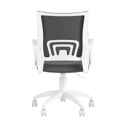Topchairs ST-BASIC-W серая ткань крестовина белый пластик