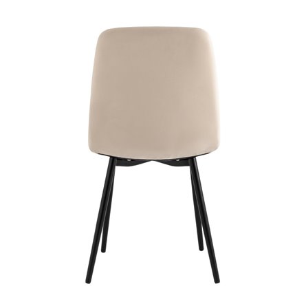 для кухни Oliver велюр бежевый ножки черные металл