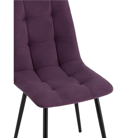 для кухни Oliver велюр фиолетовый ножки металл черные