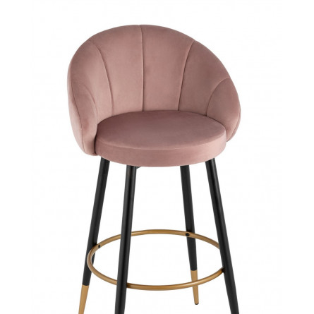 барный Наоми велюр розовый