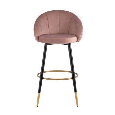 барный Наоми велюр розовый
