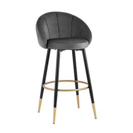 барный Наоми велюр серый