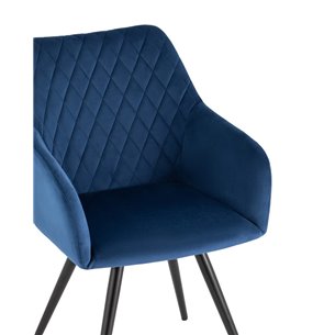 вращающийся Дастин велюр синий