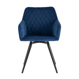 вращающийся Дастин велюр синий