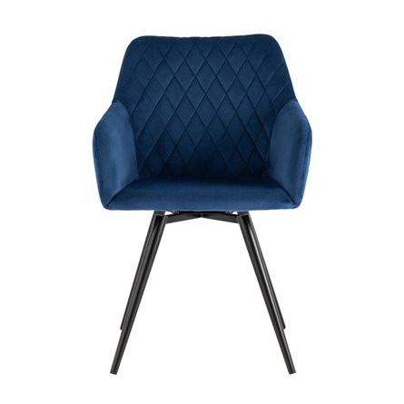 вращающийся Дастин велюр синий