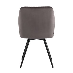 вращающийся Дастин велюр тёмно-серый