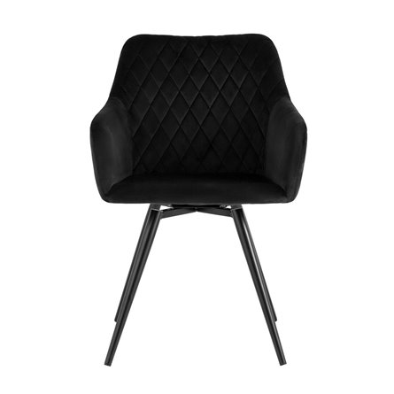 вращающийся Дастин велюр черный