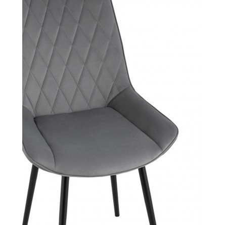 Дарвин велюр тёмно-серый