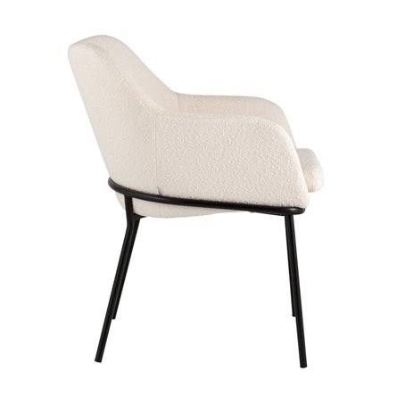 Кози ткань букле молочный