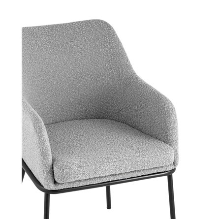 Кози ткань букле серый