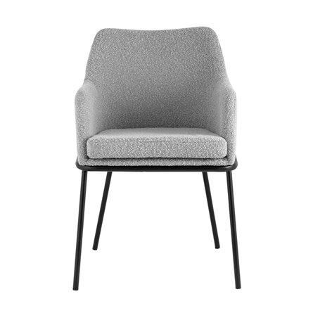 Кози ткань букле серый