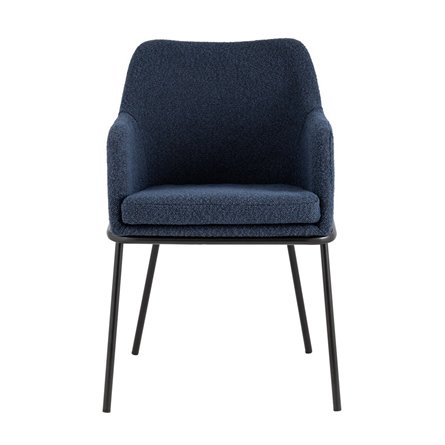 Кози ткань букле синий