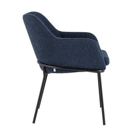 Кози ткань букле синий