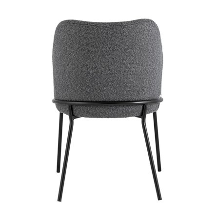 Кози ткань букле тёмно-серый