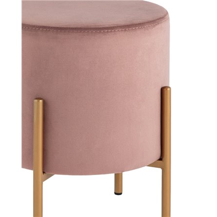 Кейси велюр пыльно-розовый ножки золото