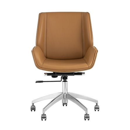 офисное TopChairs Crown коричневое механизм качания крестовина металл