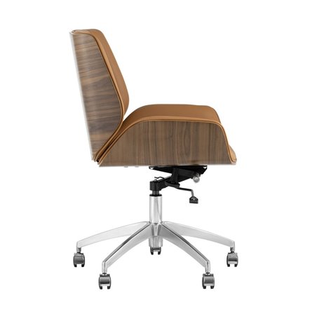 офисное TopChairs Crown коричневое механизм качания крестовина металл
