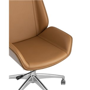 офисное TopChairs Crown коричневое для руководителя механизм качания крестовина металл