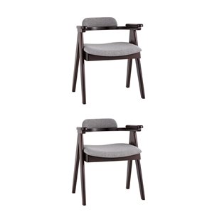 OLAV серый мягкое сиденье из ткани, каркас из натурального массива гевеи