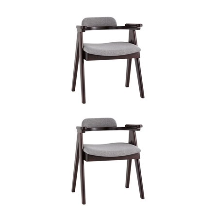 OLAV серый мягкое сиденье из ткани, каркас из натурального массива гевеи