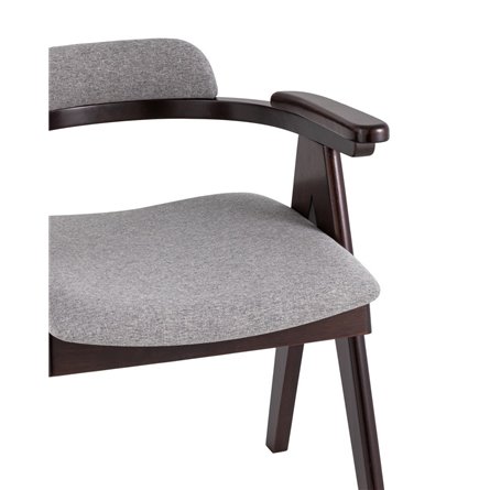 OLAV серый мягкое сиденье из ткани, каркас из натурального массива гевеи