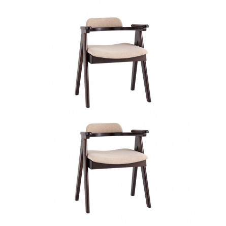 OLAV бежевый мягкое сиденье из ткани, каркас из натурального массива гевеи