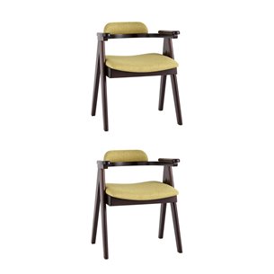 OLAV оливковый мягкое сиденье из ткани, каркас из натурального массива гевеи