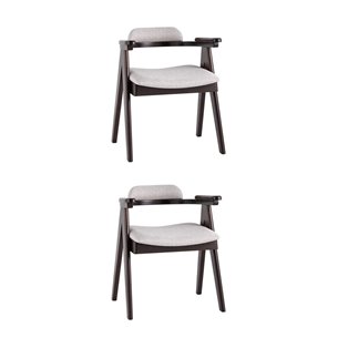 OLAV светло-серый мягкое сиденье из ткани, каркас из натурального массива гевеи