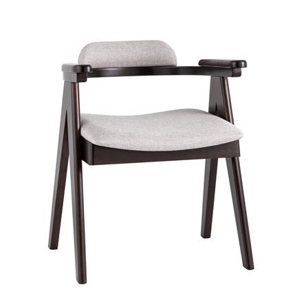 OLAV светло-серый мягкое сиденье из ткани, каркас из натурального массива гевеи