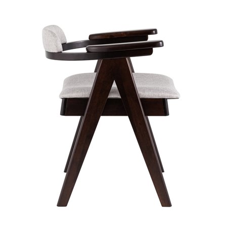 OLAV светло-серый мягкое сиденье из ткани, каркас из натурального массива гевеи