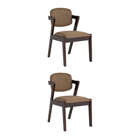 VIVA кофейный мягкое сиденье из ткани, каркас из натурального массива гевеи