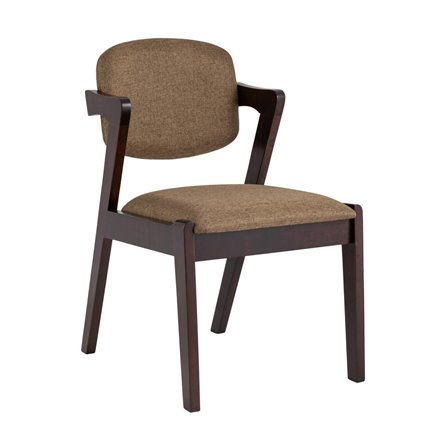 VIVA кофейный мягкое сиденье из ткани, каркас из натурального массива гевеи