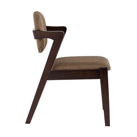 VIVA кофейный мягкое сиденье из ткани, каркас из натурального массива гевеи