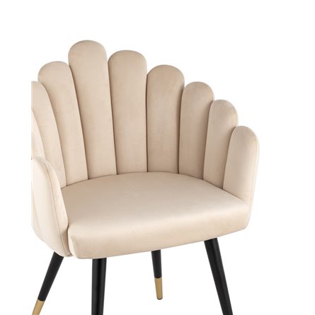 Камелия бежевый мягкое обивка велюр ножки из металла