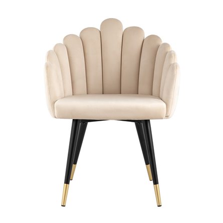 Камелия бежевый мягкое обивка велюр ножки из металла