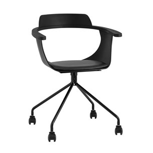 Doulton черный офисное мягкое сиденье из экокожи