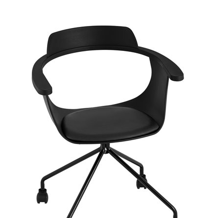 Doulton черный офисное мягкое сиденье из экокожи