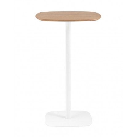 Form 60*60 светлое дерево/белый устойчивое основание из металла