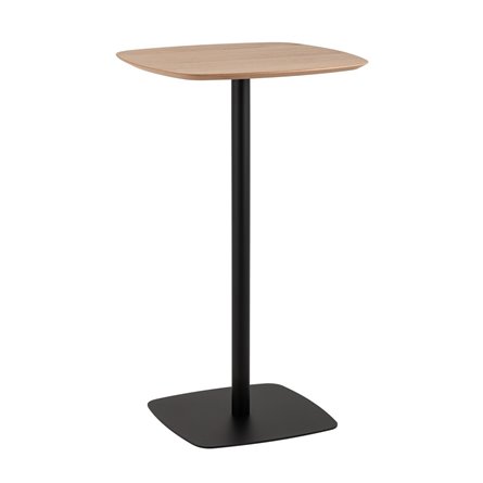 Form 60*60 светлое дерево/черный устойчивое основание из металла