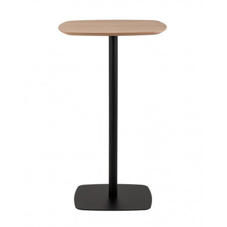 Form 60*60 светлое дерево/черный устойчивое основание из металла