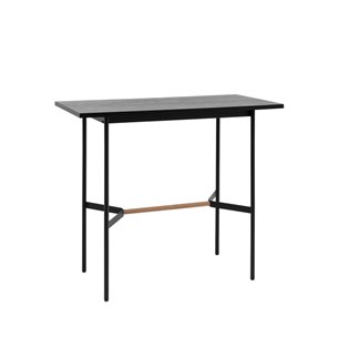 Knobb 120*60 черный каркас из металла и массива дерева