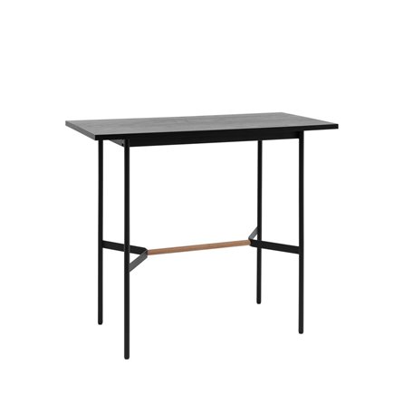 Knobb 120*60 черный каркас из металла и массива дерева