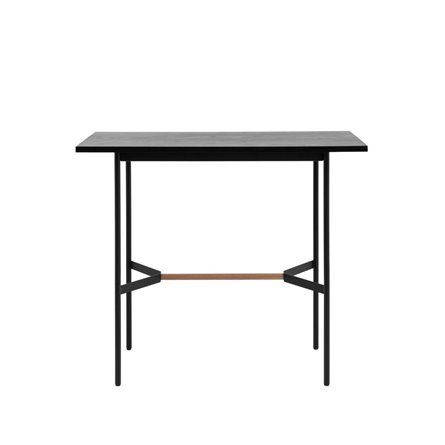 Knobb 120*60 черный каркас из металла и массива дерева