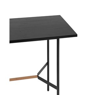 Knobb 120*60 черный каркас из металла и массива дерева