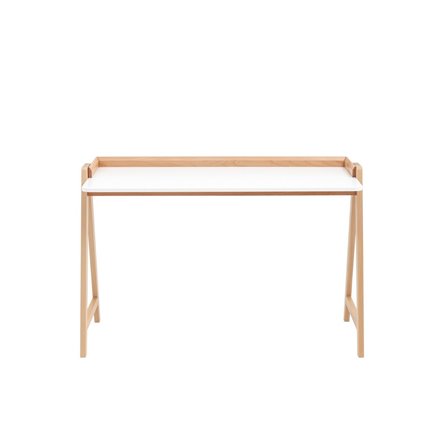 Pyramid 118*53 белый/светлое дерево каркас из массива дерева