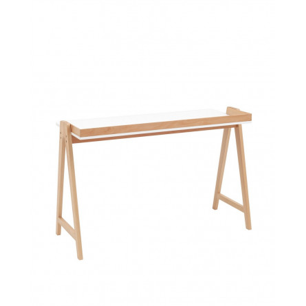 Pyramid 118*53 белый/светлое дерево каркас из массива дерева