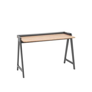 Pyramid 118*53 светлое дерево/серый каркас из массива дерева