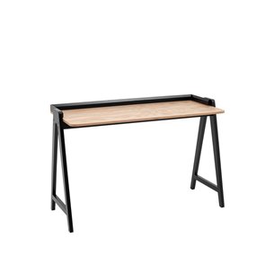 Pyramid 118*53 светлое дерево/черный каркас из массива дерева