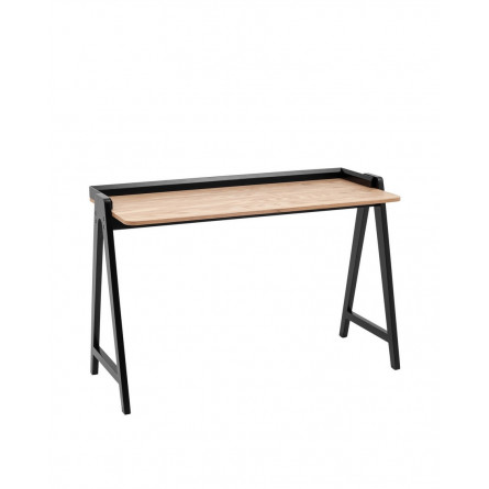 Pyramid 118*53 светлое дерево/черный каркас из массива дерева